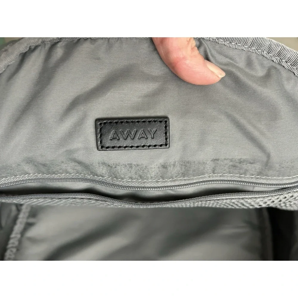 AWAY Travel The Everywhere Zip Backpack Navy Blue‎ Laptop Drink Storage